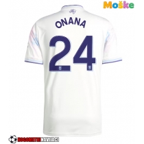 Moške Nogometnih dresov Aston Villa Amadou Onana #24 Tretji 2025-26 Kratki rokavi